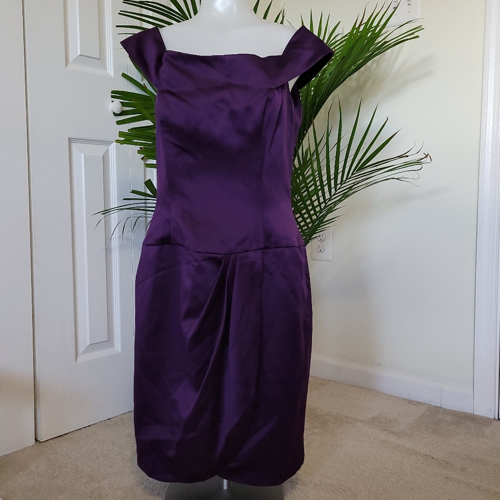 Vtg Off the shoulder cocktail dress